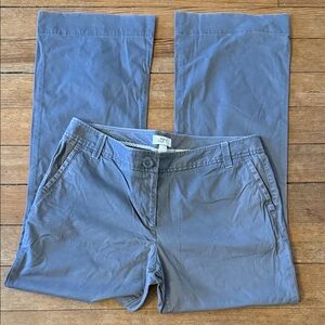 NWOT - LOFT Grey Chino Straight-Leg Pants